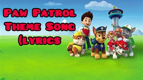 paw patrol lyrics